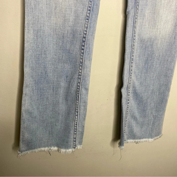 ✨NWT Free People We The Free Light Wash Austin Straight Leg Raw Hem Jeans 26 - Picture 8 of 12